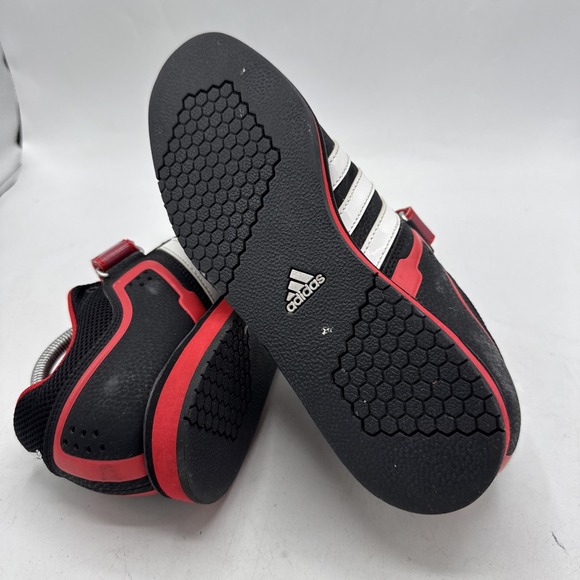 Adidas Powerlift 2.0‎ Mens 6.5 Q33821 Black Leather Training Shoes Sneakers - Picture 6 of 8